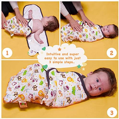 Baby Swaddle Blanket Wrap for Newborn Boy & Girl - Swaddles de bebê 0-3 meses - Velcro Swaddle - Swaddlers de bebês - Cobertores