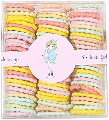 Giligege 100 pcs meninas coloridas elásticas faixas de cabelo infantil acessórios de borracha de rabo de cavalo