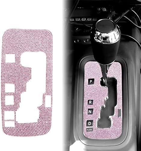 Stymart Bling Gear Shift Box Tampa de moldura Adesivo de acabamento, acessórios de interiores do console central compatíveis com Wrangler 2012-2018 Acessórios para decoração de veículos universais para homens