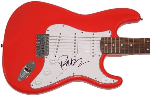 Pat Monahan assinou autógrafos de tamanho real de stratocaster de stratocaster com James Spence JSA autenticação - vocalista