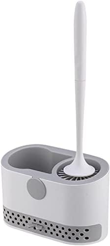 Escova de vaso sanitário vaso sanitário, escova de banheiro sem saída Lave a escova de silicone pendurada pincel de piso pendurado