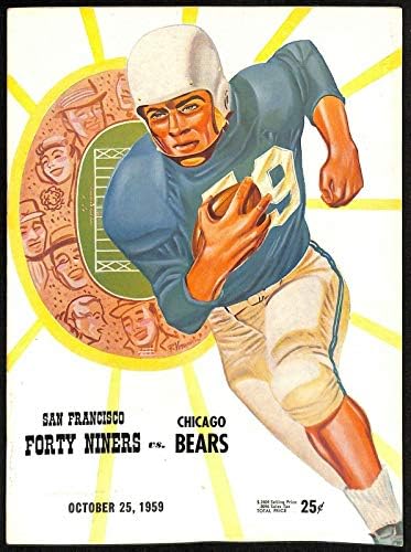 1959 Chicago Bears v San Francisco 49ers Programa 10/25 Kezar Stadium EX/MT 66471 - Programas da NFL