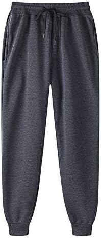 Ozmmyan Sweatpante para homens calças de hip-hop Legging acolchoado academia acolhedora esportiva de moletom atlético Plus Size