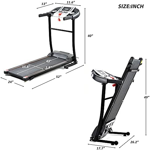 Treadmill de esteira elétrica Treadmill Treadmill Indoor portátil Indoor Running Machine Treadmill Incline Workout Exercício interno Treino