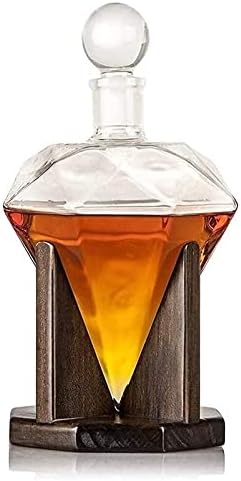 Whisky Decanter Wine Decanter Whisky Decanter, Creative Diamond Glass Wine Decanter, para bebidas alcoólicas, rum,