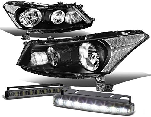 Pacote de montagem dos faróis de estilo OE com 8 luzes de corrida DRL LED compatíveis com o Honda Accord Sedan 4