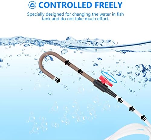 Nuobesty Aquarium Water Changer Aquário Limpador de cascalho Tanque de peixes Alterar água trocador de água Siphon Aquários Acessórios