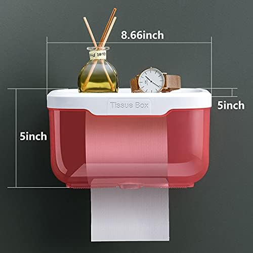 O suporte para papel higiênico pode armazenar, suporte para o banheiro à prova d'água montado na parede, suporte