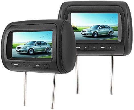 Terisass duplo portátil DVD Player Cabeça Video Players 7 na tela de toque digital HD LCD USB/SD/TV MP5 Player