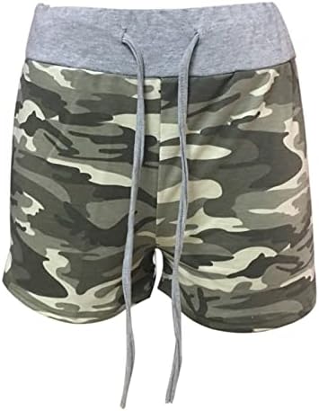 Coffy Shorts Casuais Cantura elástica feminina Summer Summer Hot Pants Hot Print Sports Sports Loungewear