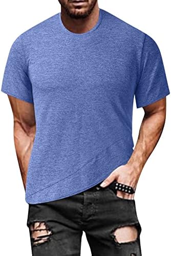 Camisas de pesca masculinas Mangas curtas V Camisetas de pescoço superficiais