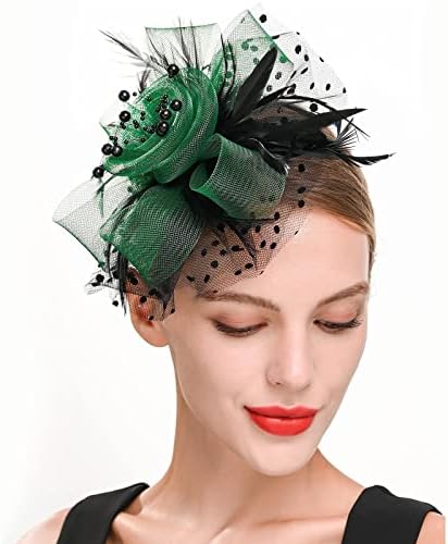 Fascinadores 2022 Women Pillbox Hat Flor Feather Net British Bridal Wedding Hat Hat Butterfly Fascinator Hat