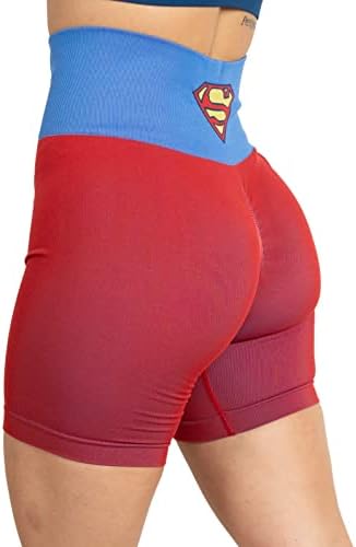 DC Comics Workout Biker Shorts para Women Scrunchless Scrunch Short Yoga Fitness Mulher Maravilha Batman Harley Quinn Superman