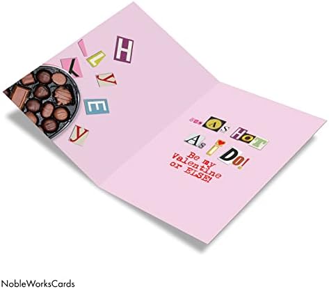 Nobleworks Humorororistic Valentine's Day Greeting Card com envelope de 5 x 7 polegadas nunca encontre seu corpo C5457VDG