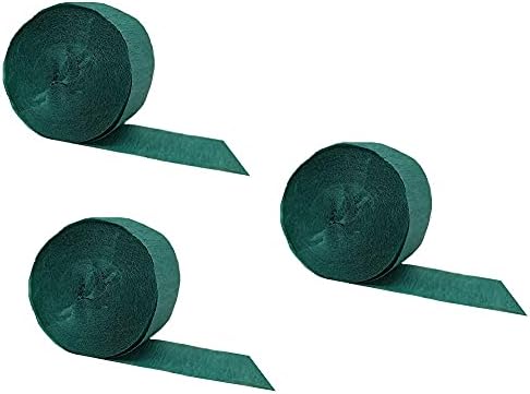 Flâmicas de papel de crepe verde escuro