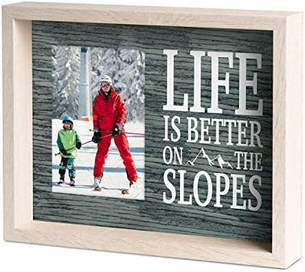 Chalktalksports Premier Skiing & Snowboard Fotion Frame | A vida é melhor nas encostas