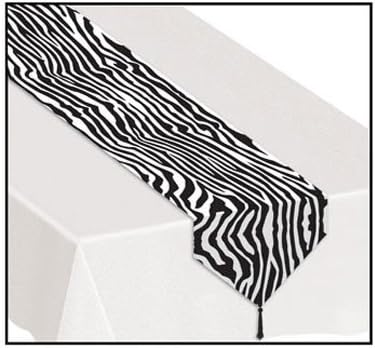 Tabela de impressão de zebra impressa Acessório de festa do corredor