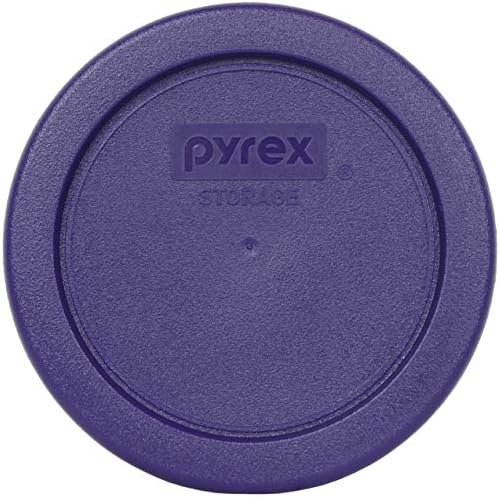Pyrex 7402-PC Turquesa, 7201-PC Pink, 7200-PC Purple e 7202-PC Plum roxo redondo pálpebras de armazenamento de alimentos