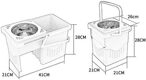 Microfibra de palha Spin MOP & Bucket Conjunto de 360 ​​° Rotação Sistema de limpeza de piso doméstico Spinning Mop House Housed