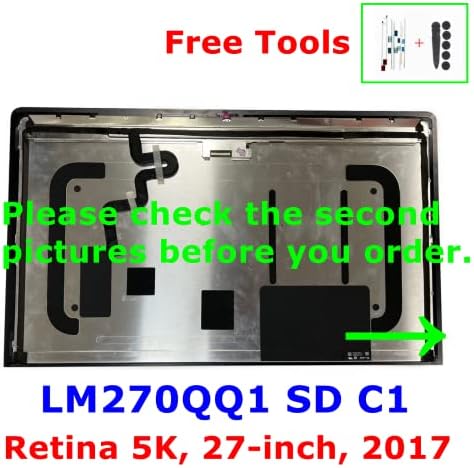 Areiliya Substituição 2017 Ano LM270QQ1 SD C1 Compatível com Apple IMAC 27 A1419 5K IPS LCD Exibição de exibição de tela