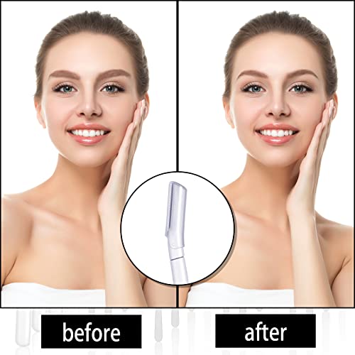 20 PCS LAVAGEM DE ELEMBRAÇÃO PARA MULHERES T em forma de Dermaplano Face Razor Aparador de sobrancelha Razor facial com