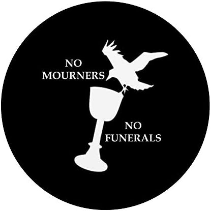 Livro -mourners No Funerals Crows for Book Nerds Popsockets PopGrip: Swappable Grip para telefones e tablets