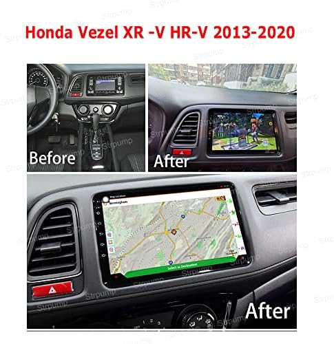 9 '' 4+64 GB Android 10 no Rádio estéreo do carro Dash Fit para 2014 15 16 17 Honda Vezel HR-V （HRV） XRV GPS Navigation Unidade CarPlay