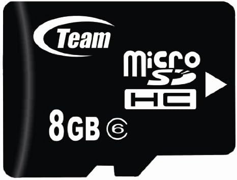 8 GB Turbo Classe 6 Card de memória microSDHC. Alta velocidade para a Nokia Supernova 7210 7310 7610 vem com um adaptador