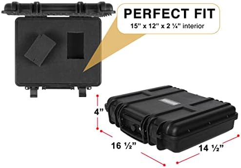 Durabox All Weather Travel Hard Case com espuma personalizável para câmeras, lentes, laptops, armas, pistolas e muito mais