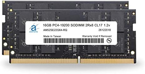 Atualização de memória de laptop Adamanta 32 GB Compatível para Dell Inspiron 15 5000 5576 Gaming Series DDR4 2400MHz PC4-19200 SODIMM 2RX8 CL17 1.2V Notebook Ram Dram