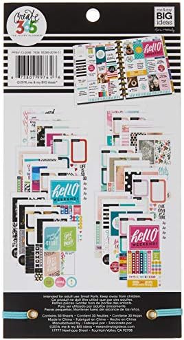 Pacote de valores de adesivos para My & My Big Ideas para Big Planner - The Happy Planner Scrapbooking Supplies -