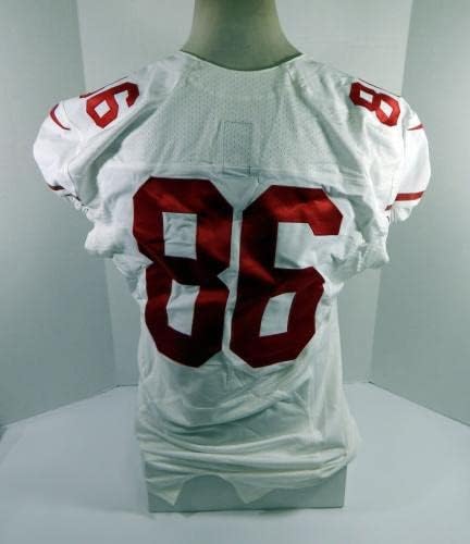 2013 San Francisco 49ers 86 Jogo emitiu White Jersey 48 DP34775 - Jerseys de jogo NFL não assinado usados