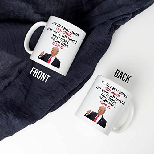Siuny Donald Trump Vovô Canecas de café - Presentes de avô de novidade de neta/neto - Melhores presentes do dia dos pais