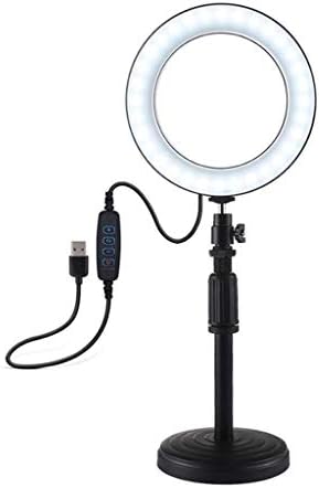Luz do anel LED com suporte de tripé - 3 modos, alimentado por USB - ideal para vídeo, fotografia, transmissão ao vivo, maquiagem