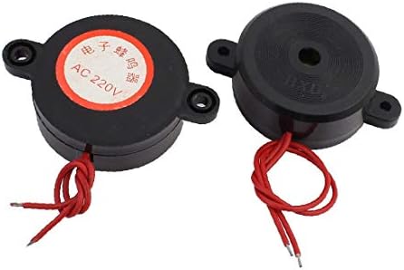 X-DREE 2PCS AC 220V 105DB SOMENTO CONTÍNO ALARME DE ARMAÇÃO ELETRONAL 42mm x 18 mm (2pcs AC 220V 105dB alarme acustico elettronico