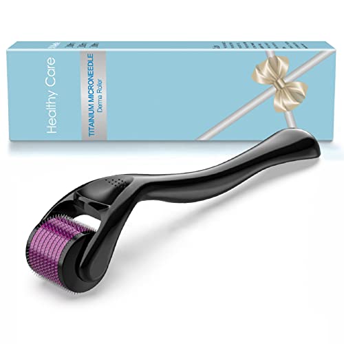 Derma Roller para rosto, barba, cabelo - rolo de microaneedling para mulheres e homens Cuidados com a pele Micro agulha rolo de cambalp Roller, ferramenta de microdermabrasão 540 Micro agulhas para facial, corpo