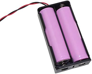 Caixa de armazenamento de bateria de plástico para 3,7V 18650 Caixa de bateria com fios, porta -bateria serial/paralela