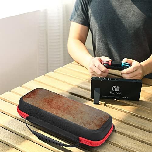 Abstract Brown Brown Rust Art Case para trocar bolsa de armazenamento portátil de viagem para acessórios e jogos