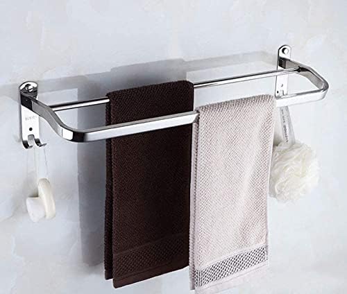 -prateleira, toalha de toalha, categor de parede de banheiro, toalhas de toalha de aço inoxidável rack de poste duplo,