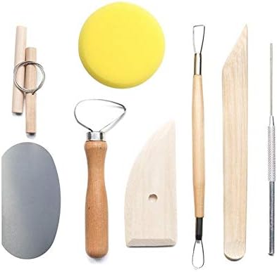 Hongweinc 48 peças de escultura ferramentas de modelagem conjunto de ferramentas de cerâmica kits de ferramentas de escultura