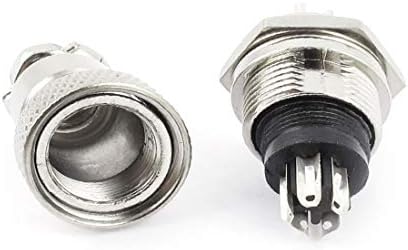 Novo Lon0167 Aviação 5 pinos 15,5mm GX16-5 Male Painel Metal Connector (aviação 5 pinos 15,5 mm GX16-5-Anschlussbuchse MetallStecker