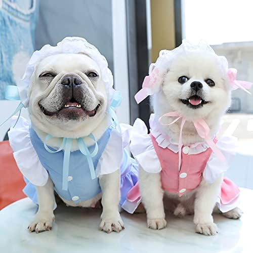 Apott Pet Maid Roupet Cat Princess Dresses Figuril Fostume sem chapé