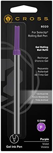 Cross Gel Rollerball Pen Recil - Purple Fine - pacote único