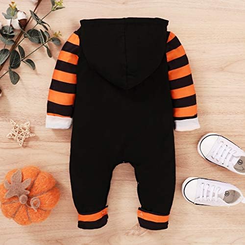 Roupas de menino de bebê Xbkplo 12 18 meses de verão listrado letra de halloween baby jumpsuits meninos shorts de bebê 12 18