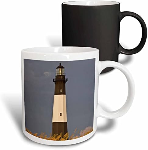 3drose Georgia, Ilha Tybee, Lighthouse Joanne Wells caneca de cerâmica, 11 oz, branca