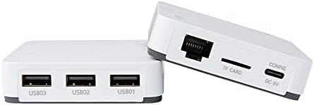 Lealty-Secu 3 portas WiFi RJ45 Print Server RJ45 Bluetooth transforma sua impressora USB no modo de rede sem fio em segundos
