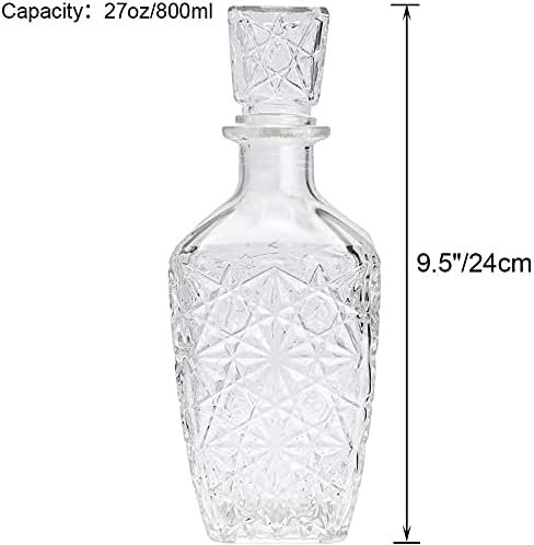 Originalclub Glass Spirits Decanter, Whisky Decanter com rolha hermética, decantador de bebidas alcoólicas para bourbon,
