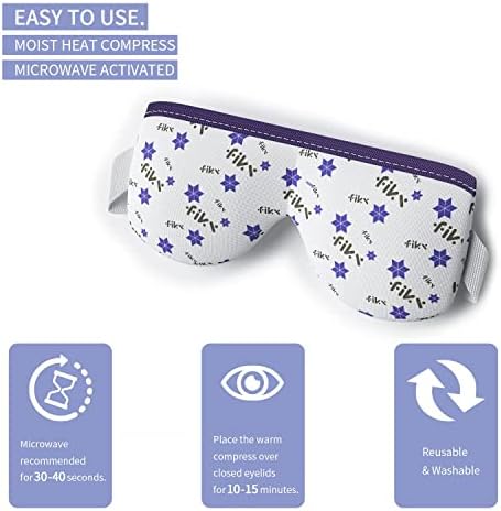 Almofada de compressa de olho de calor úmido para olho seco de microondas máscara de compressa ativada para o olho