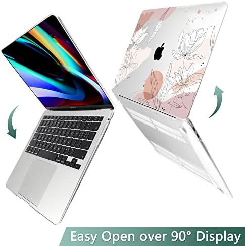 Dongke MacBook Pro 13 polegadas Caso 2023 2022 2021- Release M2 A2338 M1 A2251 A2289 A2159 A1989 A1706 Touch Bar & Touch ID,