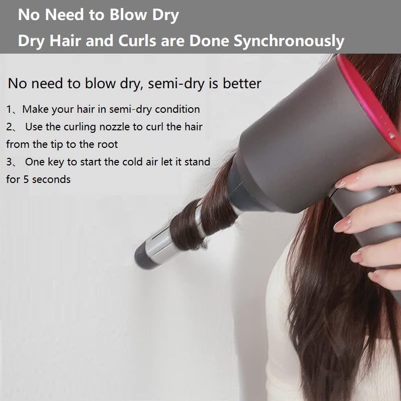 Curler de cabelo adequado para Dyson Supersonic Hair Secer Cabelador de arbatem